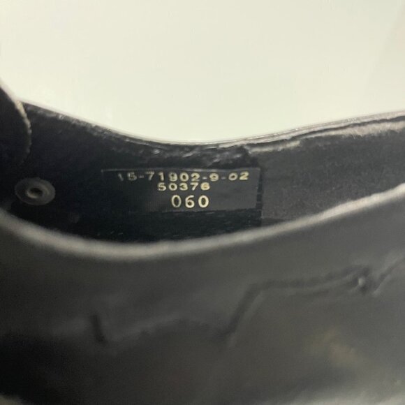 Vintage Molts Womens Black Leather Western Buckle Goth Witchy Ankle Booties 6 - Picture 3 of 10